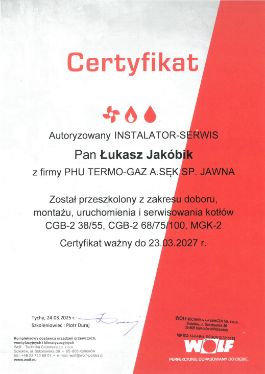  certyfikat